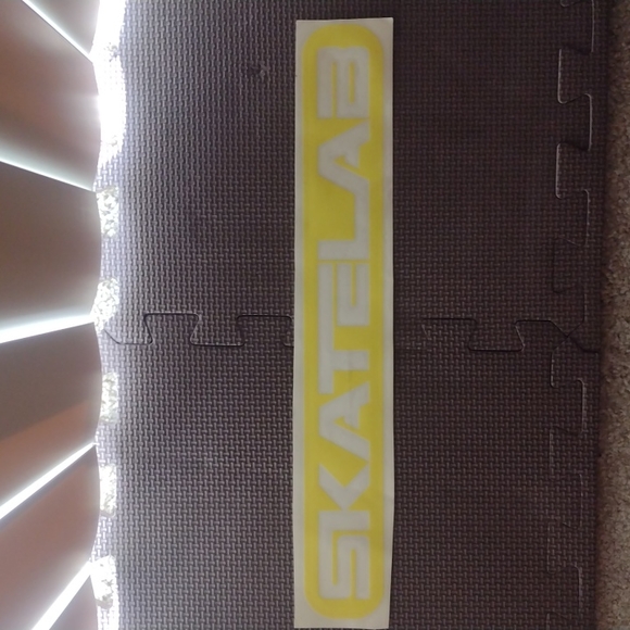 SKATELAB sticker yellow peel off 15" - Picture 2 of 4